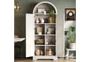 Flieks Hochschrank Landhausstil Weiß mit verstellbaren Böden Bild 3
