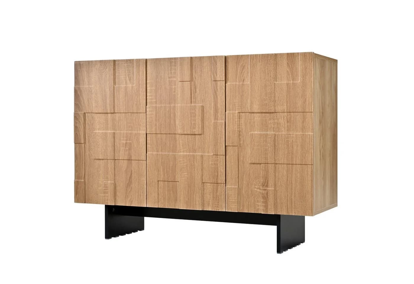 Flieks Sideboard mit geometrischer Strukturfront und verstellbaren Einlegeböden - Bild 5