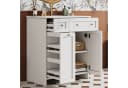Flieks Waschtischunterschrank mit Waschbecken Weiß Lackiert Bild 4