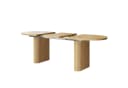 Flieks Ausziehbarer Esstisch Oval Hellnatur Beige Bild 5