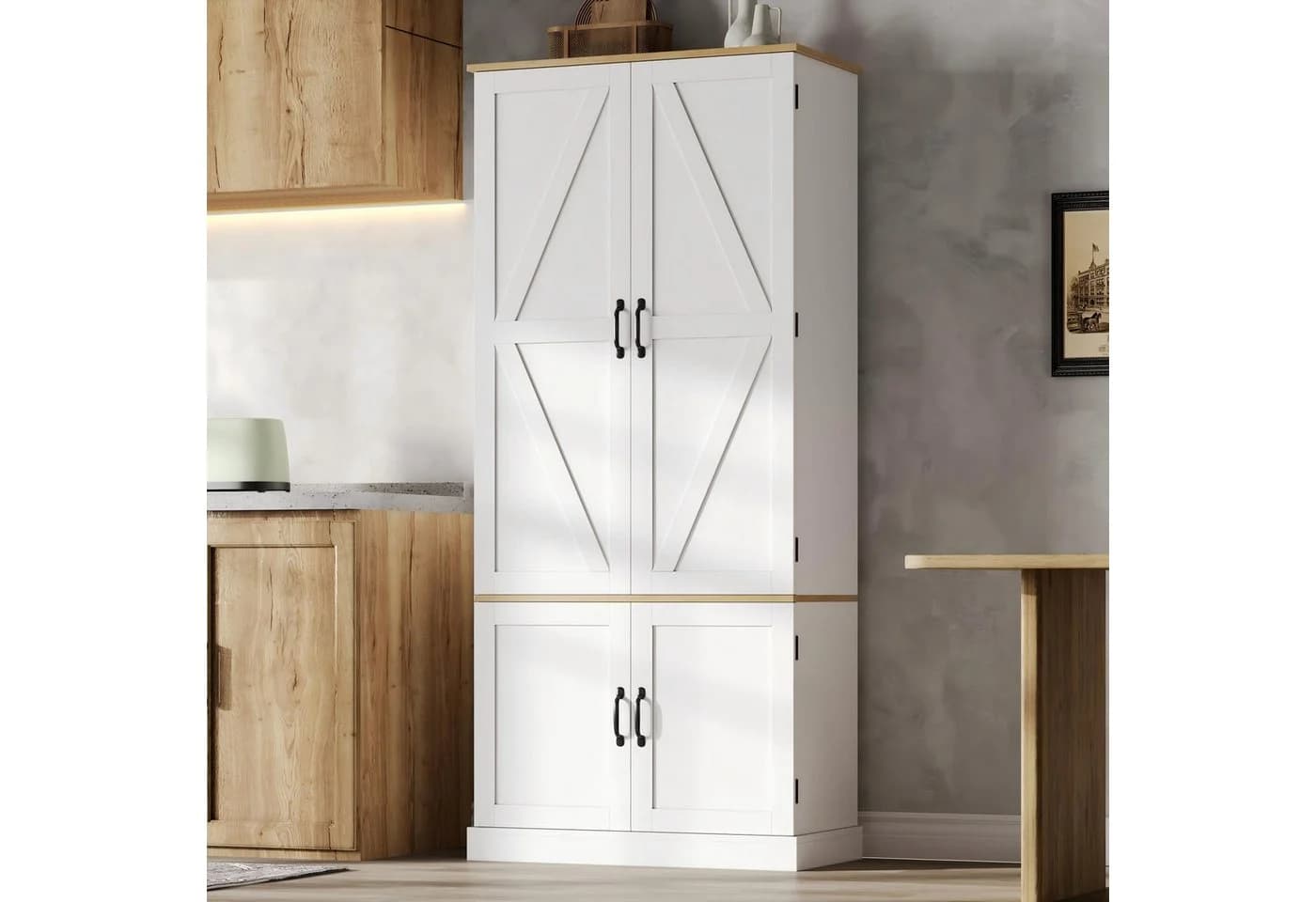 Flieks Hochschrank Weiß mit Bewegungssensor und Schubladen - Bild 3