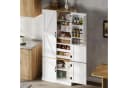 Flieks Hochschrank Weiß mit Bewegungssensor und Schubladen Bild 4