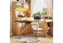 Flieks Küchenbuffet mit drehbarem Esstisch & LED-Beleuchtung Beige Bild 4