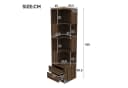 Flieks Eckregal L-Form mit LED-Beleuchtung Walnuss Bild 5