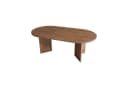 Flieks Esstisch oval Landhausstil Walnussfarbe Bild 4
