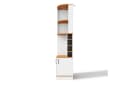 Flieks Eckschrank Hochschrank Weiß Landhausstil mit Weinglasregal Bild 4
