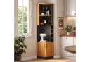 Flieks Eckschrank Hochschrank Schwarz Landhausstil Bild 2