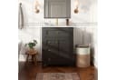 Flieks Waschtisch Schwarz mit Soft-Close und Keramikbecken Bild 3