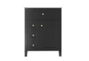 Flieks Waschtisch Schwarz mit Soft-Close und Keramikbecken Bild 4