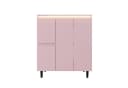 Flieks Waschtisch mit LED-Radarsensor und Soft-Close in Rosa Bild 5