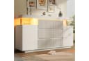 Flieks Kommode Sideboard Weiß mit LED-Beleuchtung Bild 2