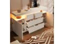 Flieks Kommode Sideboard Weiß mit LED-Beleuchtung Bild 3