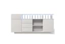 Flieks Sideboard Weiß mit LED-Beleuchtung und Schubladen Bild 5