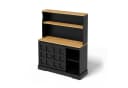 Flieks Küchenbuffet Retro Schwarz mit LED & Steckdose Bild 5