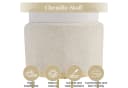 Flieks Esszimmerstühle 4er Set Beige Chenille Freischwinger Bild 5