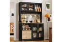 Flieks Küchenbuffet Hochschrank Holzoptik mit LED & Steckdose Bild 4