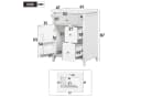 Flieks Waschtischunterschrank mit Keramik-Waschbecken Weiß Soft-Close Bild 5
