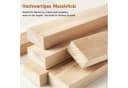 Flieks Klappbarer Polsterstuhl 2er Set Massivholz Leinen Beige Bild 5