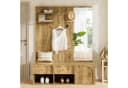 Flieks Wandgarderobe mit Schubladen, Sitzbank & Spiegel Bild 1