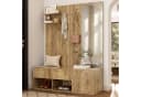 Flieks Wandgarderobe mit Schubladen, Sitzbank & Spiegel Bild 2