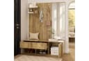 Flieks Wandgarderobe mit Schubladen, Sitzbank & Spiegel Bild 4