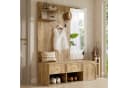 Flieks Wandgarderobe mit Schubladen, Sitzbank & Spiegel Bild 5