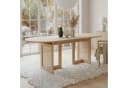 Flieks Esstisch ausziehbar Rattan Holzoptik Beige Oval Bild 2