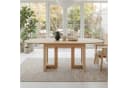 Flieks Esstisch ausziehbar Rattan Holzoptik Beige Oval Bild 3