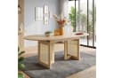 Flieks Esstisch ausziehbar Rattan Holzoptik Beige Oval Bild 4