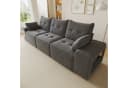 Flieks 3-Sitzer Schlafsofa Beige Samt Stauraum & Haustierbereich Bild 5