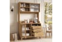 Flieks Küchenbuffet Hochschrank mit Steckdosen und Schubladen Bild 1