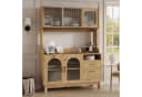 Flieks Küchenbuffet Hochschrank Weiß mit Arbeitsplatte und Steckdosen Bild 3