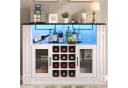 Flieks Weinschrank Highboard Weiß mit LED-Beleuchtung Bild 3