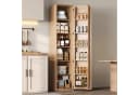 Flieks Hochschrank Vorratsschrank 6 Fächer Beige Bild 2