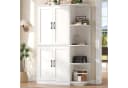Flieks Hochschrank Eckschrank Weiß 4 Türen Bild 2
