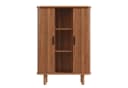 Flieks Hochschrank mit Schiebetüren 9 Fächer Massivholzbeine Walnussholz Bild 4