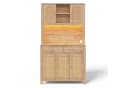 Flieks Küchenbuffet Hochschrank mit LED-Beleuchtung und Steckdosen Bild 4