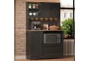 Flieks Küchenbuffet Hochschrank mit LED-Beleuchtung und Steckdosen Bild 2