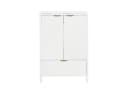 Flieks Waschtischunterschrank mit Waschbecken Weiß Soft-Close Bild 5