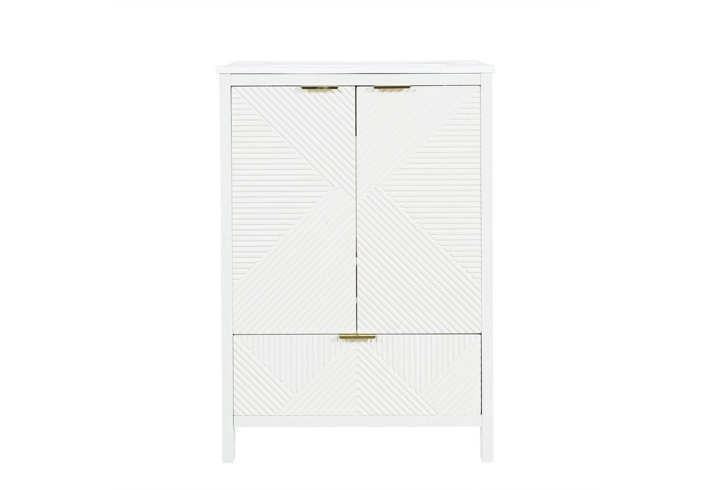 Flieks Waschtischunterschrank mit Waschbecken Weiß Soft-Close - Bild 5