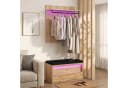 Flieks Garderoben-Set Holzoptik mit LED-Beleuchtung und Sitzbank Bild 3