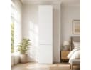 Flieks Hochschrank Weiß 6 Ebenen Multifunktionsschrank mit 2 Türen Bild 3