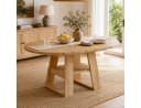 Flieks Ausziehbarer Küchentisch Rund/Oval Holzoptik Natur Bild 3