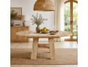 Flieks Ausziehbarer Küchentisch Rund/Oval Holzoptik Natur Bild 4