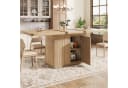 Flieks Ausziehbarer Küchentisch mit Stauraum Holzoptik Beige Bild 4