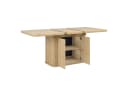 Flieks Ausziehbarer Küchentisch mit Stauraum Holzoptik Beige Bild 5