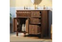 Flieks Waschtischunterschrank mit Waschbecken Walnussholz Bild 2