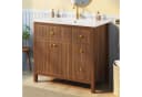 Flieks Waschtischunterschrank mit Waschbecken Walnussholz Bild 4