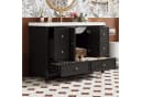 Flieks Waschtischunterschrank mit Waschbecken Schwarz 120cm Bild 4