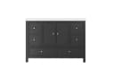 Flieks Waschtischunterschrank mit Waschbecken Schwarz 120cm Bild 5